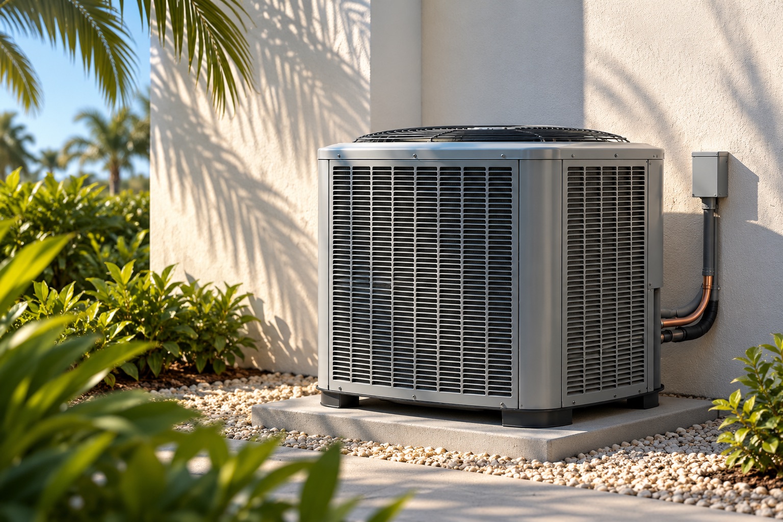 Illustrative AI study of a generic outdoor air conditioner
